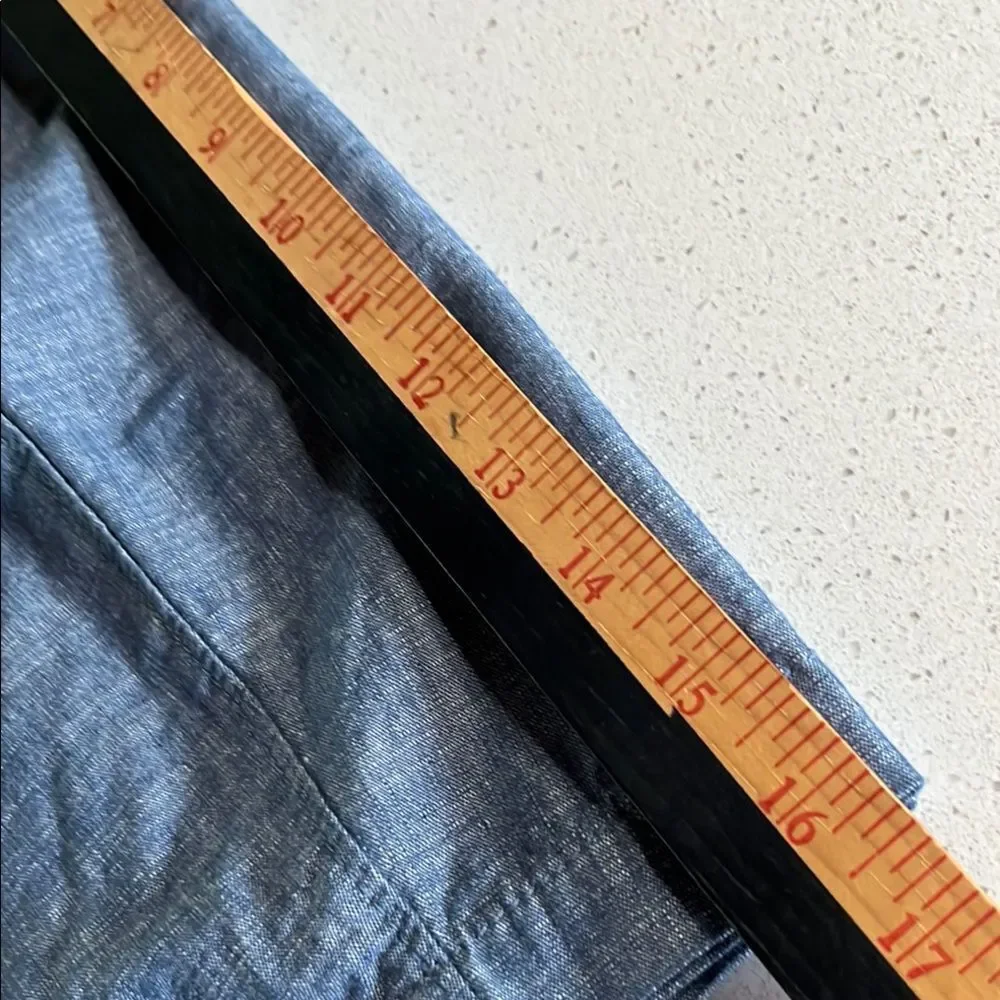 NWT Goodfellow & Co Linden Chambray Blue Flat Front Shorts Size 30/7